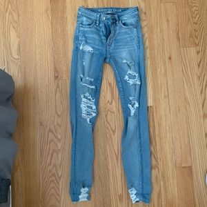 American Eagle ripped jeans